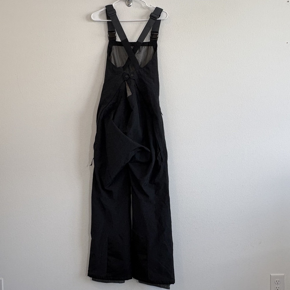 REI Co-Op Peak 2L Snow Bib Overalls Mens Medium Black Sking Snow Boarding - Picture 2 of 13